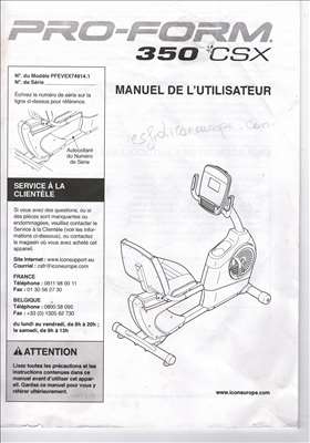 Voici un exemple d'un vélo de cardio-training à réparer