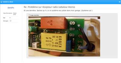 Voici un exemple d'un appareil de chauffage électrique à réparer