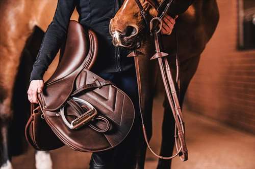 Restauration de cuir pour selle équestre à Abbeville